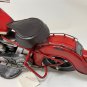 Red Metal Motorbike Decoration Tabletop Shelf Ornament Handmade Motorcycle Decor
