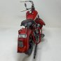 Red Metal Motorbike Decoration Tabletop Shelf Ornament Handmade Motorcycle Decor