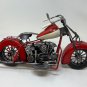 Red Metal Motorbike Decoration Tabletop Shelf Ornament Handmade Motorcycle Decor