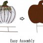 Metal Pumpkin Stakes Yard Signs Fall Decor Decorative Garden Stake  26&acirc;�� H x 2