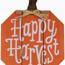 Wooden Pumpkin Yard Sign Rustic Halloween Harvest Day Decor Outdoor Orange...