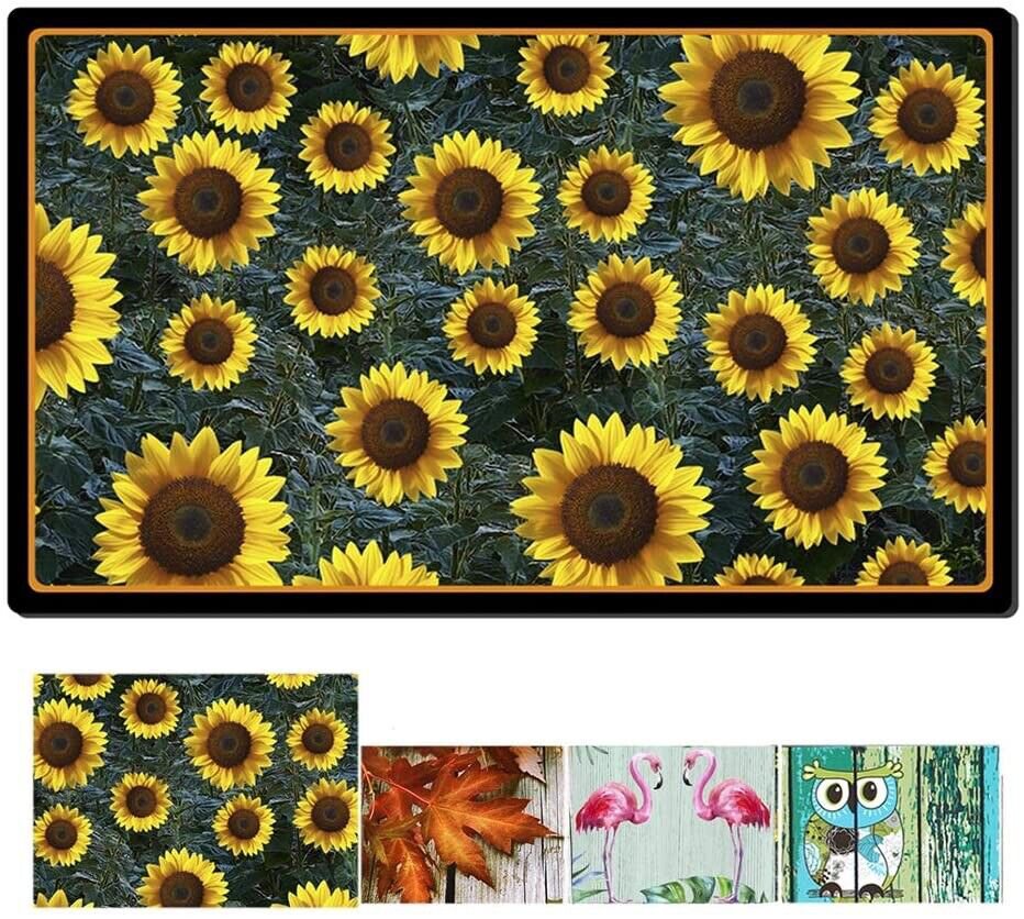 Sunflower Print Decorative Floor Mat Indoor Entrance Mats for Home 29x17
