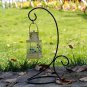 2X 11.5 H Ornament Display Stand, Black Iron Glass Ball Ornament Holder Stand