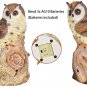 Resin Garden Statue 8.5" H Small Owl Bird withSound Owl Ornaments Decor Set of 2