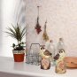 Resin Garden Statue 8.5" H Small Owl Bird withSound Owl Ornaments Decor Set of 2