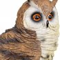 Resin Garden Statue 8.5" H Small Owl Bird withSound Owl Ornaments Decor Set of 2