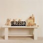 Rustic Wood Home Sign for Home Decor Set of 3, Decorative Wooden Cutout Word Dec