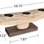 Nautical Wooden Pillar Candlestick Holder