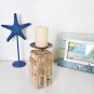 Rustic Wood Candle Holders Stand for Pillar Candles Display Wooden Candlestick Holder