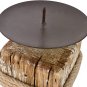 Rustic Wood Candle Holders Stand for Pillar Candles Display Wooden Candlestick Holder