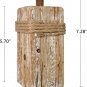 Rustic Wood Candle Holders Stand for Pillar Candles Display Wooden Candlestick Holder