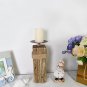 Rustic Wood Candle Holders Stand for Pillar Candles Display Wooden Candlestick Holder