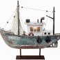 Wooden Sailboat Decorations Nautical Sail Boats Model Decoration with Lights