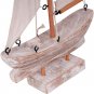 Wooden Sailboat Decorations Nautical Sail Boats Model Decoration Beach Coastal Ocean Themed