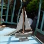 Wooden Sailboat Decorations Nautical Sail Boats Model Decoration Beach Coastal Ocean Themed