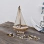 Wooden Sailboat Decorations Nautical Sail Boats Model Decoration Beach Coastal Ocean Themed