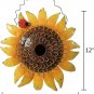 Sunflower Bird House Metal Rustic Decorative Hanging Birdhouse Wall Art