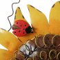 Sunflower Bird House Metal Rustic Decorative Hanging Birdhouse Wall Art