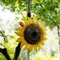 Sunflower Bird House Metal Rustic Decorative Hanging Birdhouse Wall Art