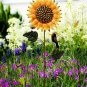 33.5" Metal Sunflowers Garden Stakes Decor Plant Sticks Spring Multicolor Yard Art