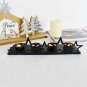 Patriotic Tea Light Candle Holders 4 Hole for Votive Candles Set of 2