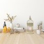 Metal decorative Candleholder Birdcage Style Candle Lantern white & black
