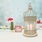 Metal decorative Candleholder Birdcage Style Candle Lantern white & black