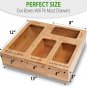 Bamboo Ziplock Bag Organizer for Drawer - Plastic Bag Organizer for Drawer