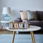 Wood WORDS SIGN Table Top Decor Rustic Wooden Cutout Block Letter Sign Folding
