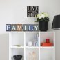 Wood WORDS SIGN Table Top Decor Rustic Wooden Cutout Block Letter Sign Folding