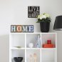 Wood WORDS SIGN Table Top Decor Rustic Wooden Cutout Block Letter Sign Folding