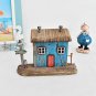 Wood Miniature House Nautical Beach Table Sculptures Home Decor Small Wooden Ho