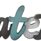 Rustic Wood Grateful Sign Wooden Block Letter Wall Decor Teal Aqua Freestanding Rustic Wood Grateful Sign Wooden Block Letter Wall Decor Teal Aqua Freestanding