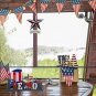 Metal American Flag Barn Star Wall Decor Patriotic Hanging USA Red White Blue St