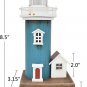 8.5" H Wood Lighthouse Decor, Handcrafted Nautical Decor Lighthouse Figurine
