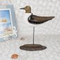 Wooden Seagull Statue Bird Decor Indoor Standing Seagulls Figurine Solid seagull
