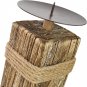 Rustic Wood Candle Holders Stand for Pillar Candles Display Wooden Candlestick H