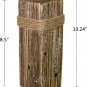 Rustic Wood Candle Holders Stand for Pillar Candles Display Wooden Candlestick H