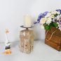 Rustic Wood Candle Holders Stand for Pillar Candles Display Wooden Candlestick H