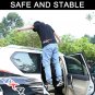 Folding Car Door Steps with Glass Breaker Safety Hammer Multifunctional Door Loc