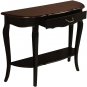 Wood Console Sofa Entry Table with Drawer & Shelf for Living Room Hallway Foyer