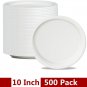 Compostable Plates Disposable Plate Bulk Biodegradable Sugarcane 10 Inch 500pack