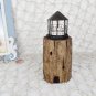 Wooden Lighthouse Candle Holder Decorative Tea Light Holder Ocean Beach Nautical