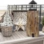 Wooden Lighthouse Candle Holder Decorative Tea Light Holder Ocean Beach Nautical
