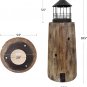 Wooden Lighthouse Candle Holder Decorative Tea Light Holder Ocean Beach Nautical
