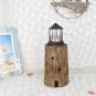 Wooden Lighthouse Candle Holder Decorative Tea Light Holder Ocean Beach Nautical