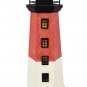 Wood Lighthouse Decor with Light, 16.25"H USB Powered LED Lighthouse Night Light