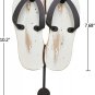 Vintage Wooden Flip Flops Wall Hooks Solid Wood Slippers Towel Hook Decorative