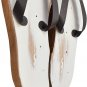 Vintage Wooden Flip Flops Wall Hooks Solid Wood Slippers Towel Hook Decorative