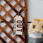 Vintage Metal In Out Business Store Sign Distressed Door Hanger Sign with String